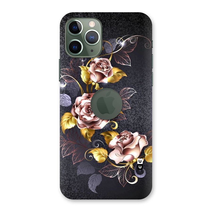 Beautiful Old Floral Design Back Case for iPhone 11 Pro Logo  Cut