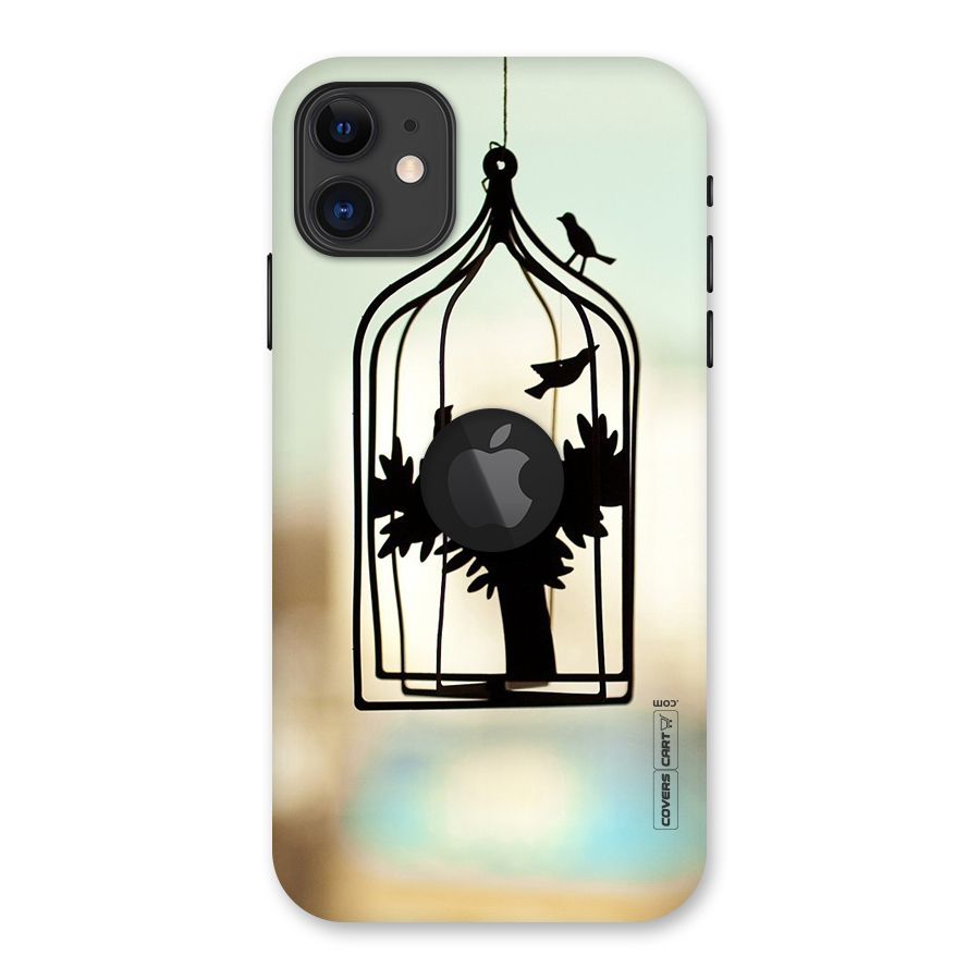 Beautiful Pegion Cage Back Case for iPhone 11 Logo Cut