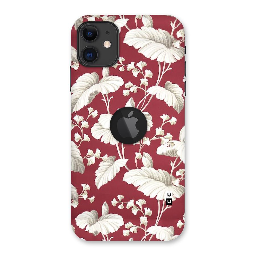 Beautiful Petals Back Case for iPhone 11 Logo Cut