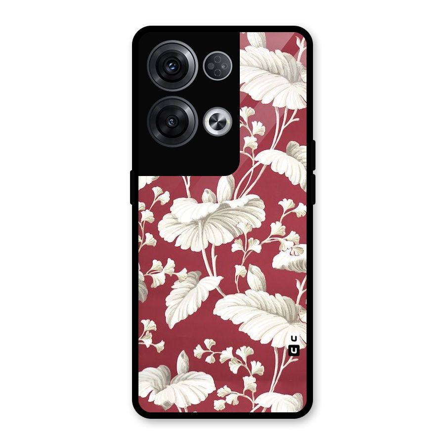 Beautiful Petals Glass Back Case for Oppo Reno8 Pro 5G