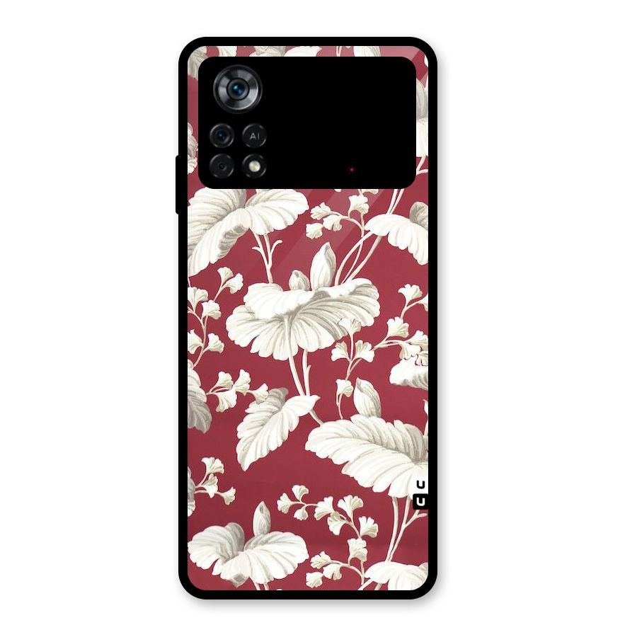 Beautiful Petals Glass Back Case for Poco X4 Pro 5G