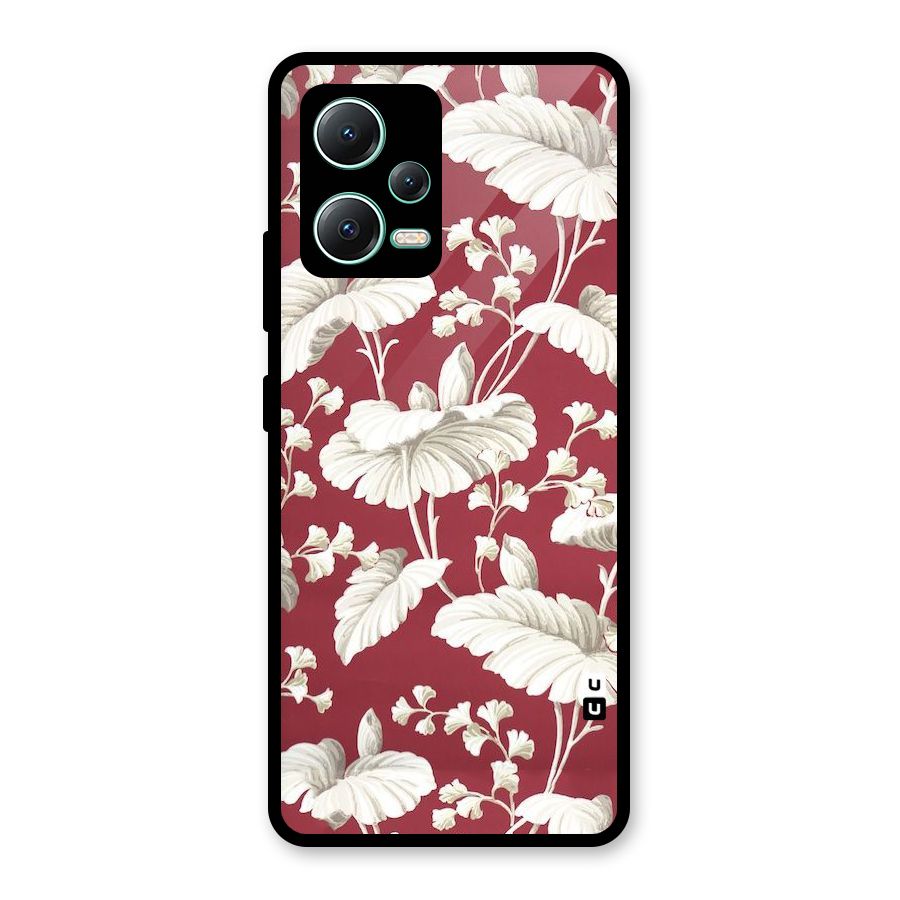 Beautiful Petals Glass Back Case for Redmi Note 12 5G