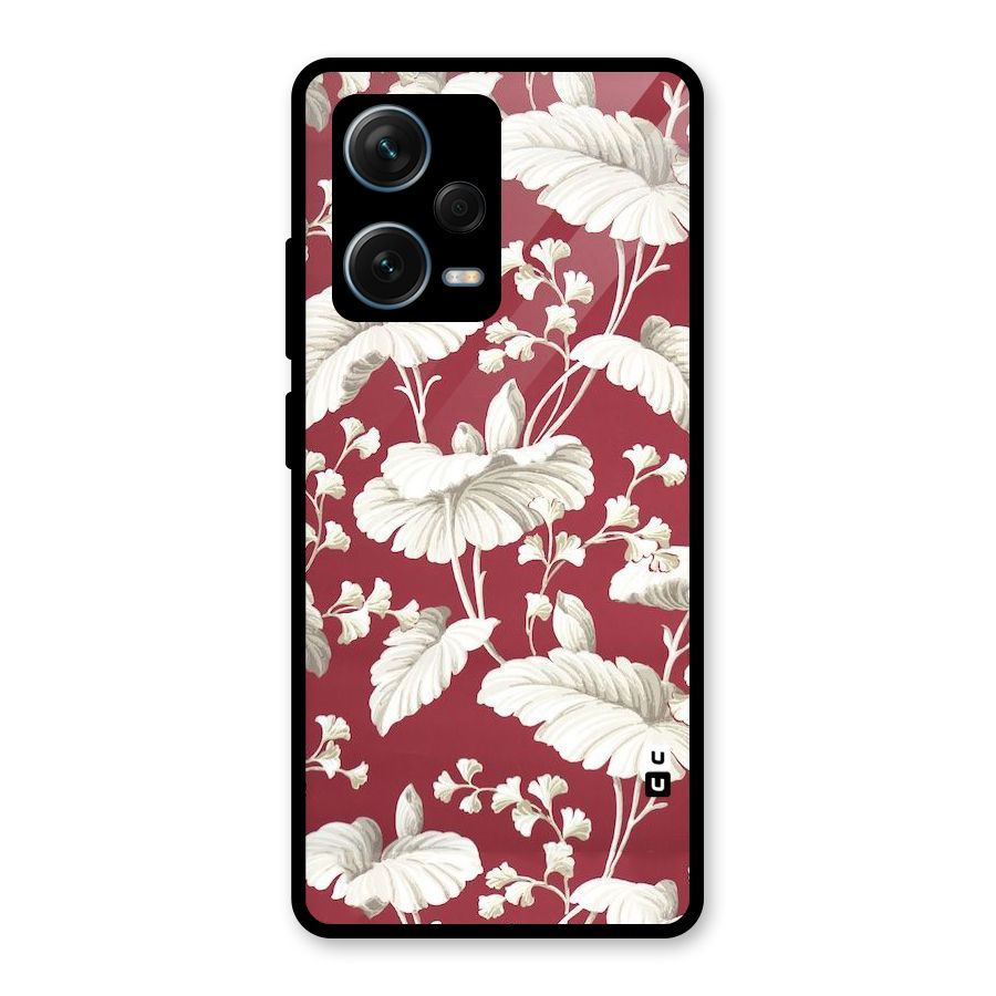 Beautiful Petals Glass Back Case for Redmi Note 12 Pro Plus 5G