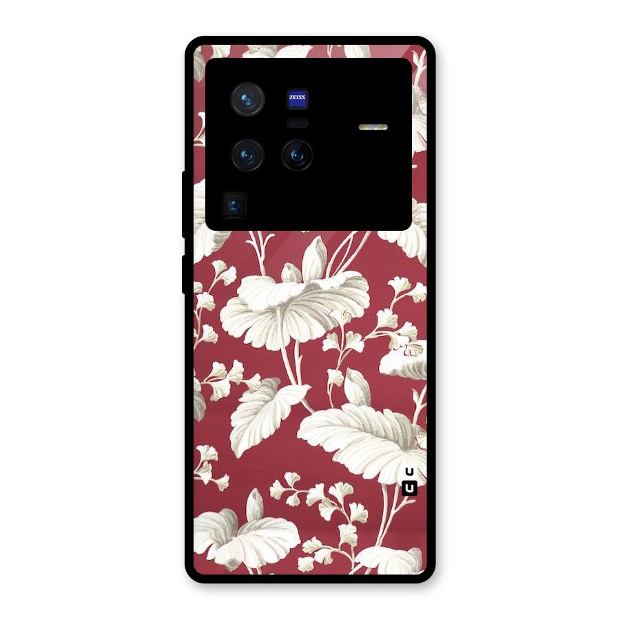 Beautiful Petals Glass Back Case for Vivo X80 Pro