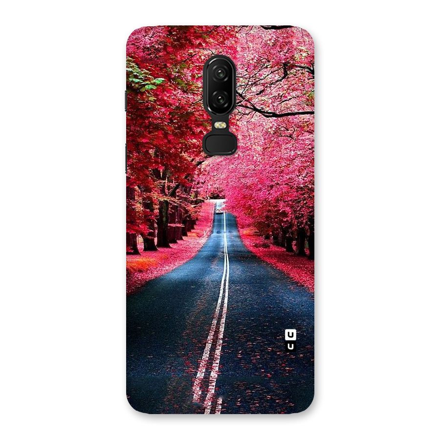 Beautiful Red Trees Back Case for OnePlus 6