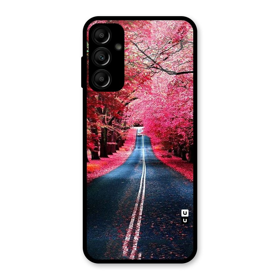 Beautiful Red Trees Glass Back Case for Galaxy A14 5G