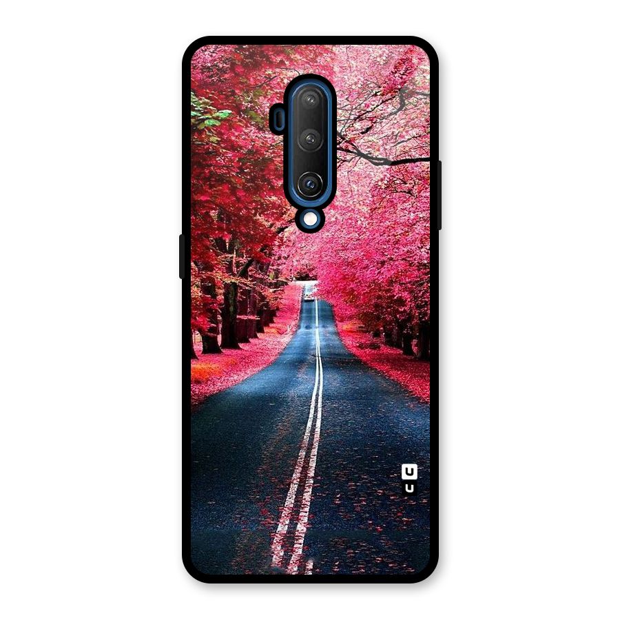 Beautiful Red Trees Glass Back Case for OnePlus 7T Pro