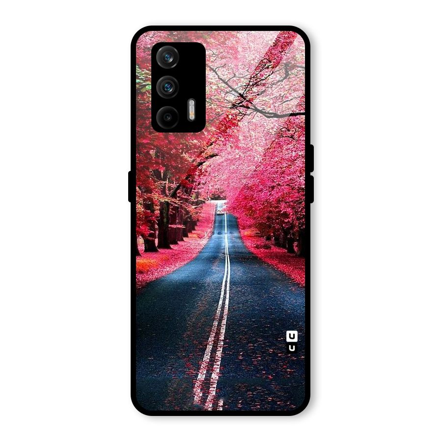 Beautiful Red Trees Glass Back Case for Realme GT 5G