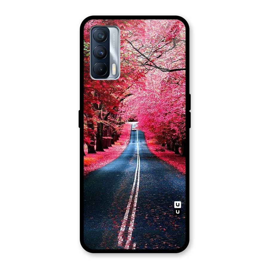 Beautiful Red Trees Glass Back Case for Realme X7