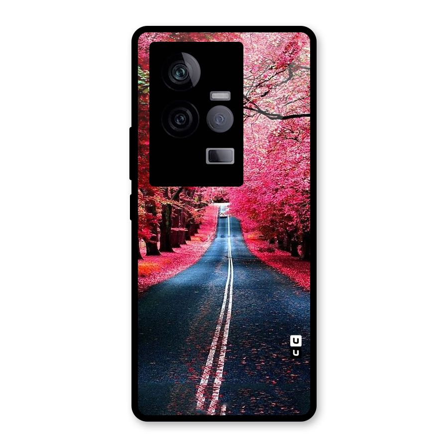 Beautiful Red Trees Glass Back Case for Vivo iQOO 11 5G