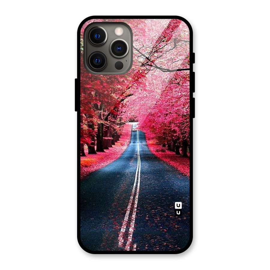 Beautiful Red Trees Glass Back Case for iPhone 12 Pro Max
