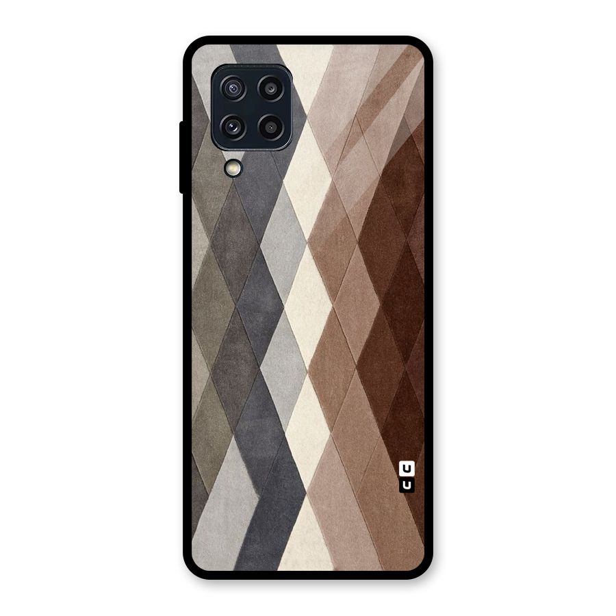 Beautiful Shades Of Diamonds Glass Back Case for Galaxy M32
