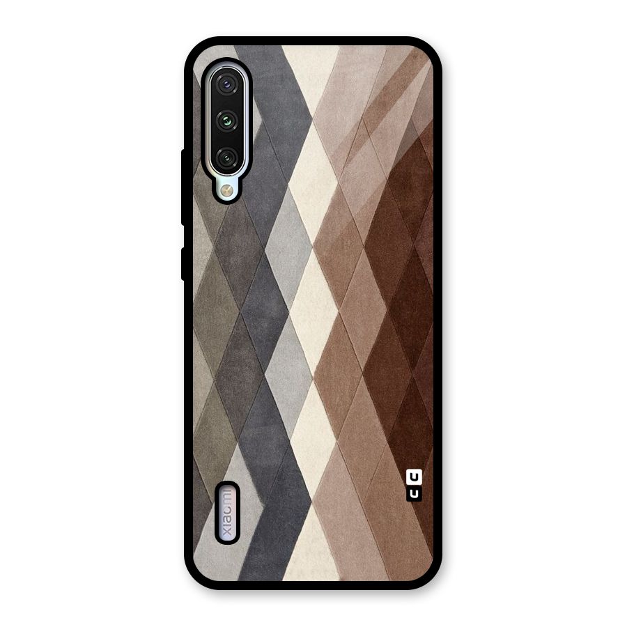 Beautiful Shades Of Diamonds Glass Back Case for Mi A3