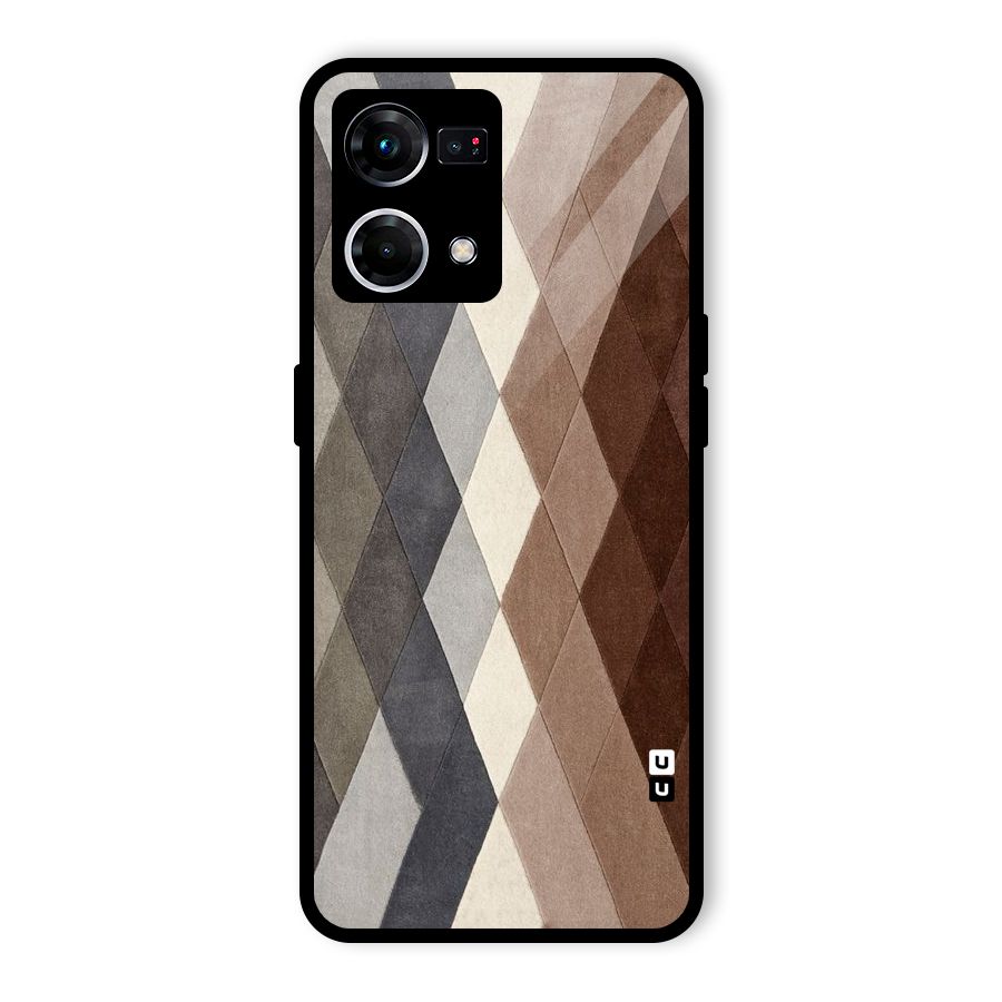 Beautiful Shades Of Diamonds Glass Back Case for Oppo F21 Pro 5G