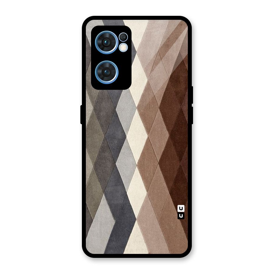 Beautiful Shades Of Diamonds Glass Back Case for Oppo Reno7 5G