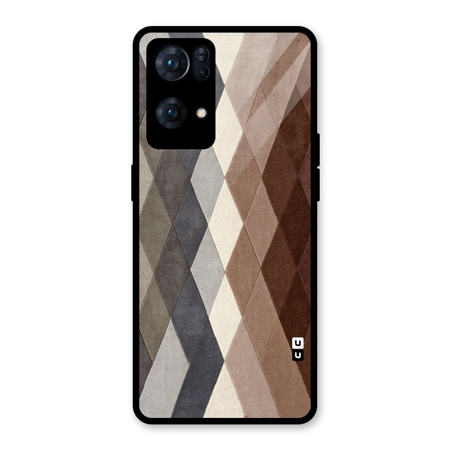 Beautiful Shades Of Diamonds Glass Back Case for Oppo Reno7 Pro 5G