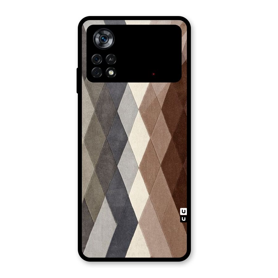 Beautiful Shades Of Diamonds Glass Back Case for Poco X4 Pro 5G