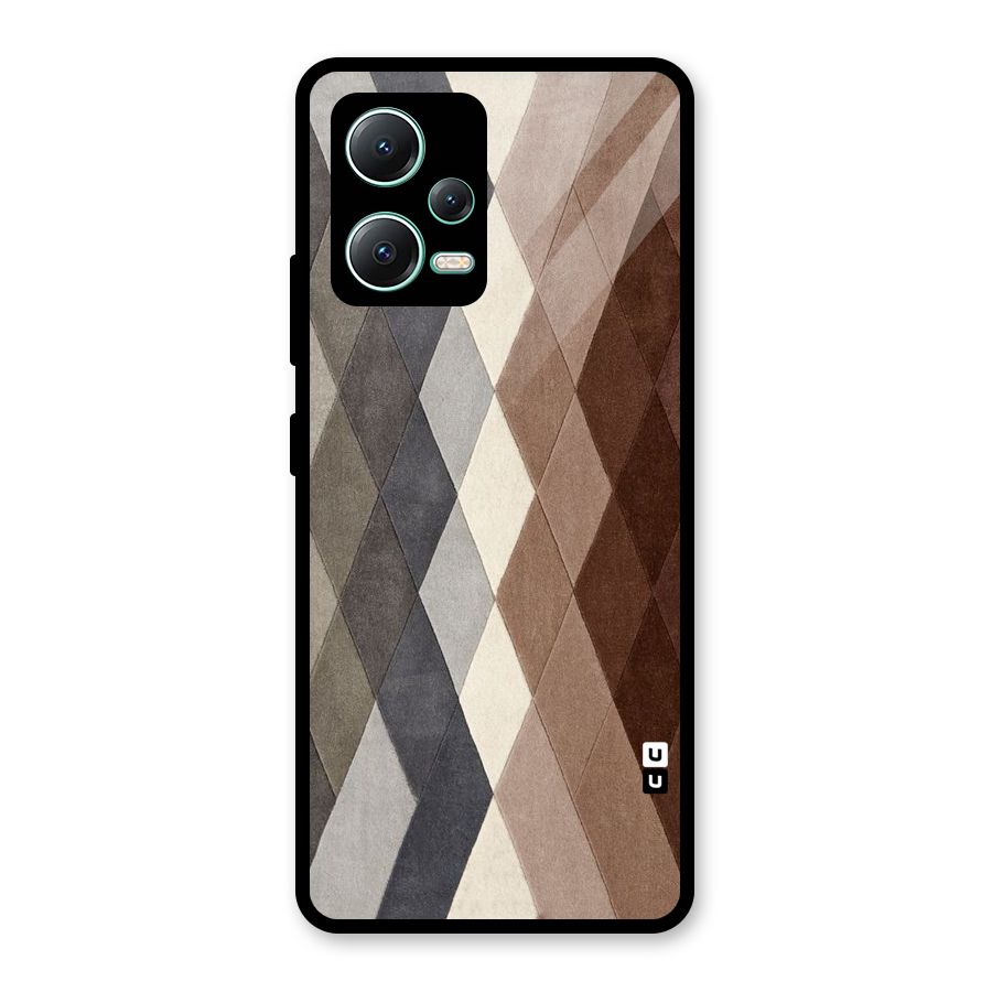 Beautiful Shades Of Diamonds Glass Back Case for Redmi Note 12 5G