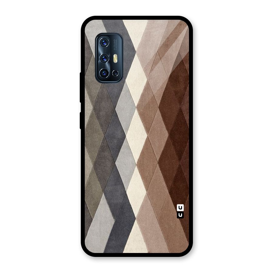 Beautiful Shades Of Diamonds Glass Back Case for Vivo V17
