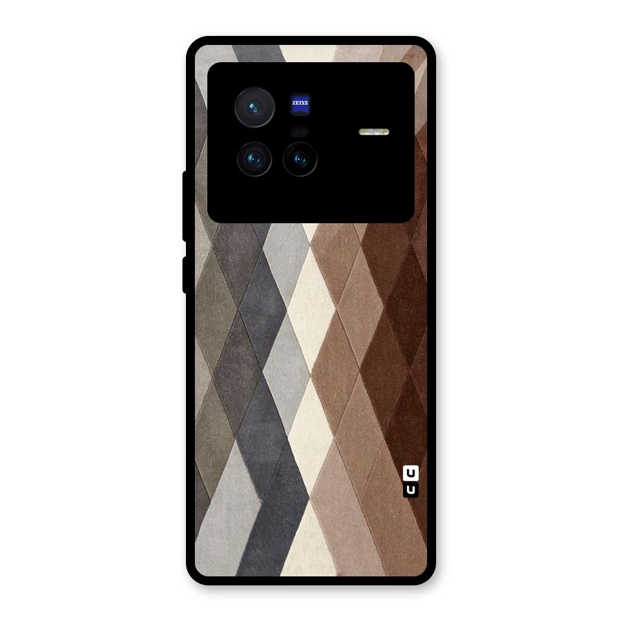 Beautiful Shades Of Diamonds Glass Back Case for Vivo X80