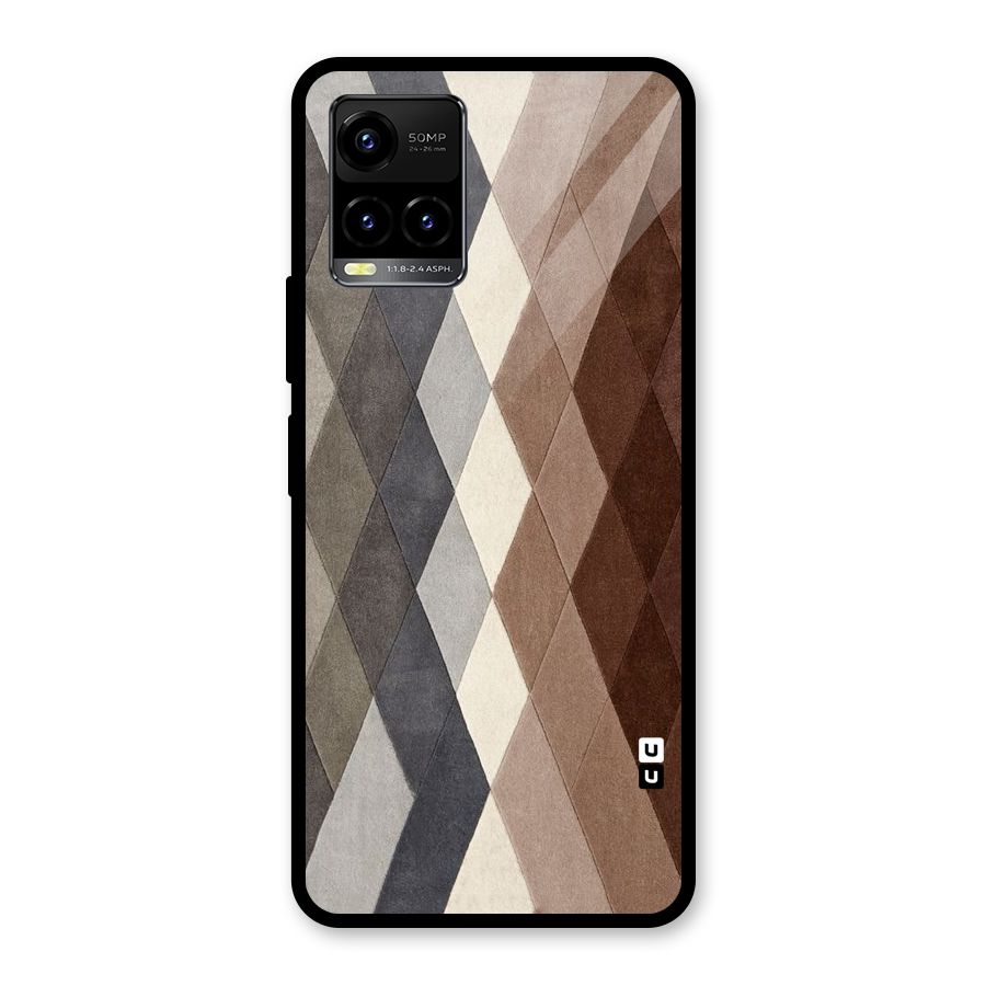 Beautiful Shades Of Diamonds Glass Back Case for Vivo Y21T