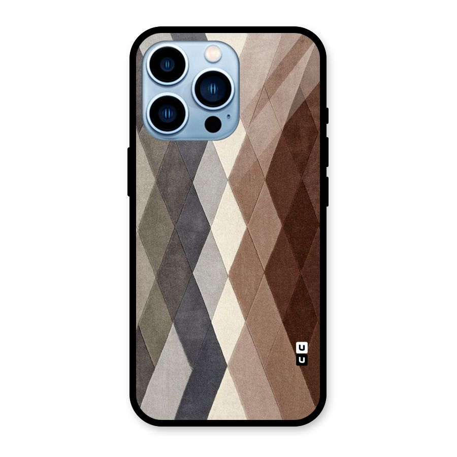 Beautiful Shades Of Diamonds Glass Back Case for iPhone 13 Pro