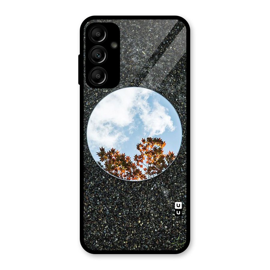 Beautiful Sky Leaves Glass Back Case for Galaxy A14 5G