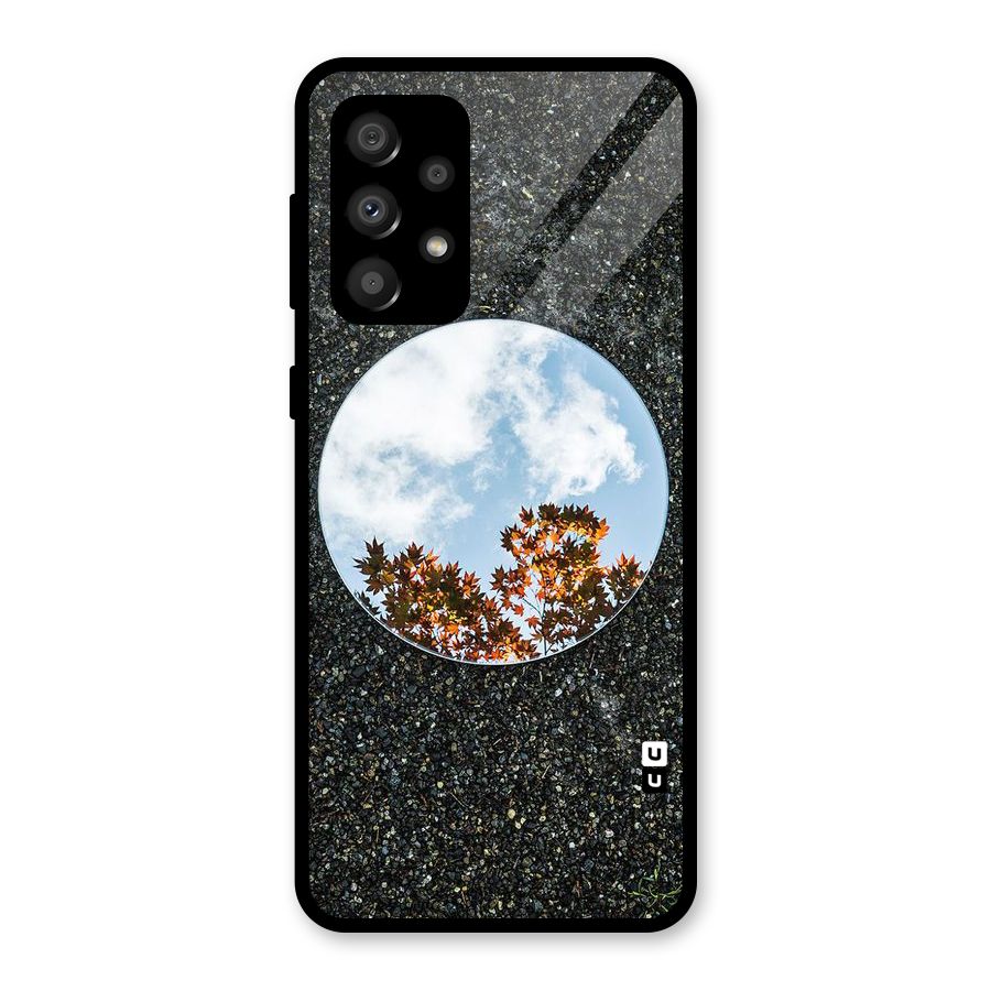 Beautiful Sky Leaves Glass Back Case for Galaxy A32
