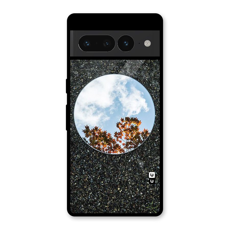 Beautiful Sky Leaves Glass Back Case for Google Pixel 7 Pro