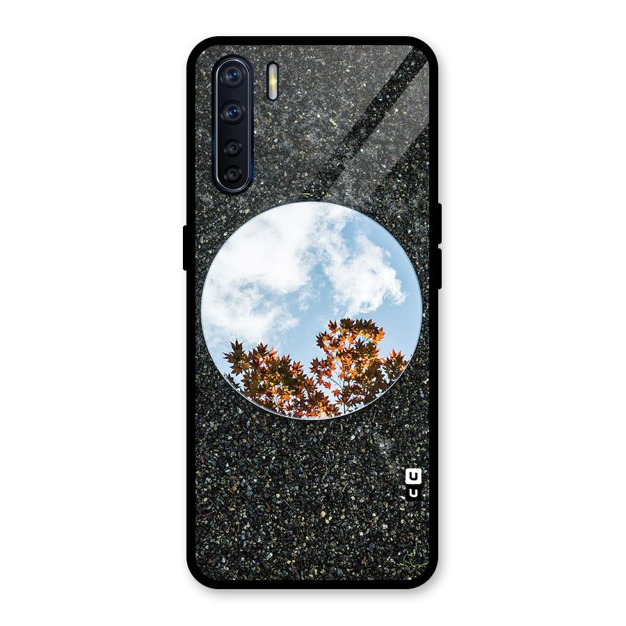 Beautiful Sky Leaves Glass Back Case for Oppo F15