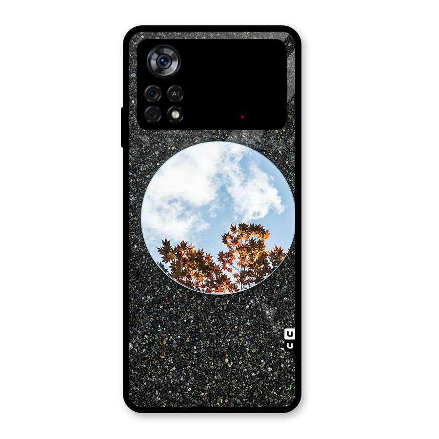 Beautiful Sky Leaves Glass Back Case for Poco X4 Pro 5G