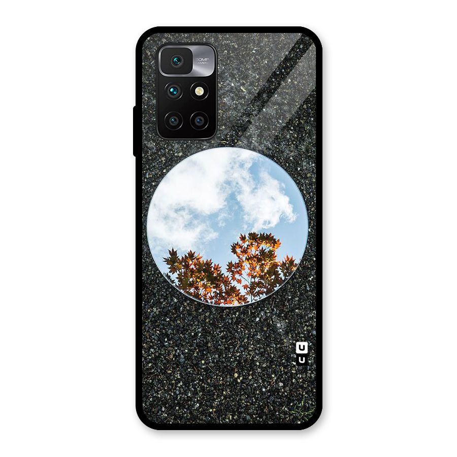 Beautiful Sky Leaves Glass Back Case for Redmi 10 Prime