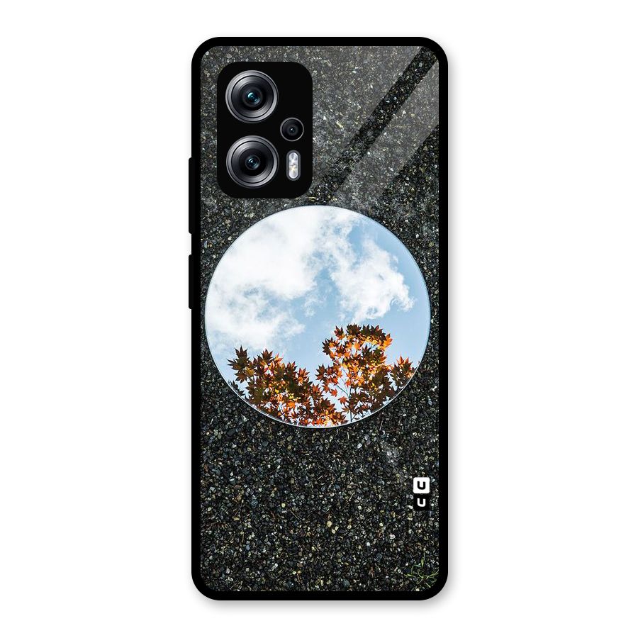 Beautiful Sky Leaves Glass Back Case for Redmi K50i