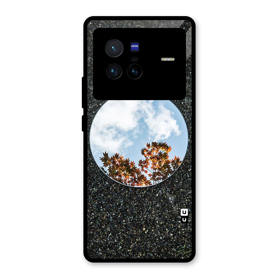 Beautiful Sky Leaves Glass Back Case for Vivo X80