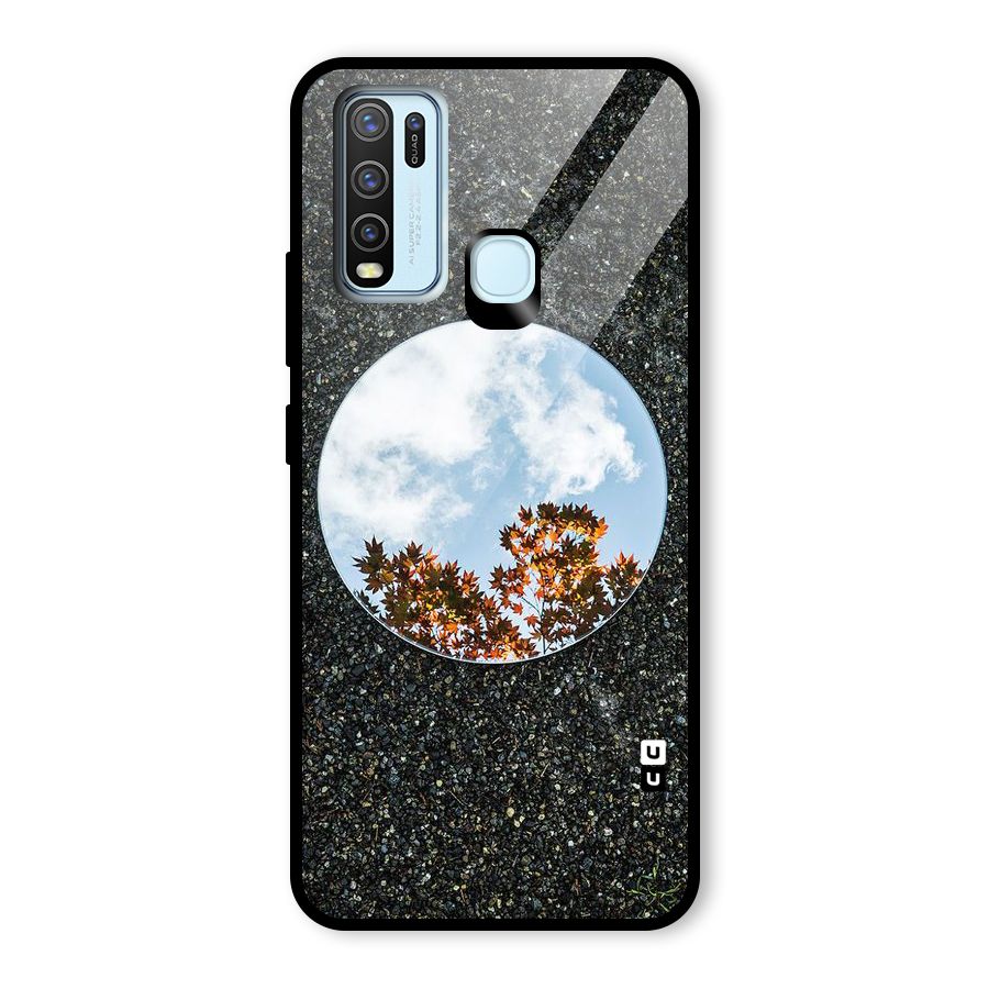 Beautiful Sky Leaves Glass Back Case for Vivo Y50