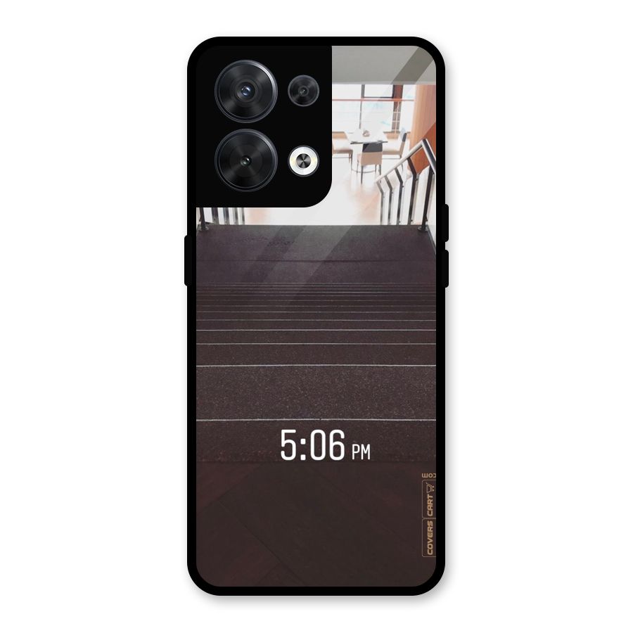 Beautiful Staircase Glass Back Case for Oppo Reno8 5G