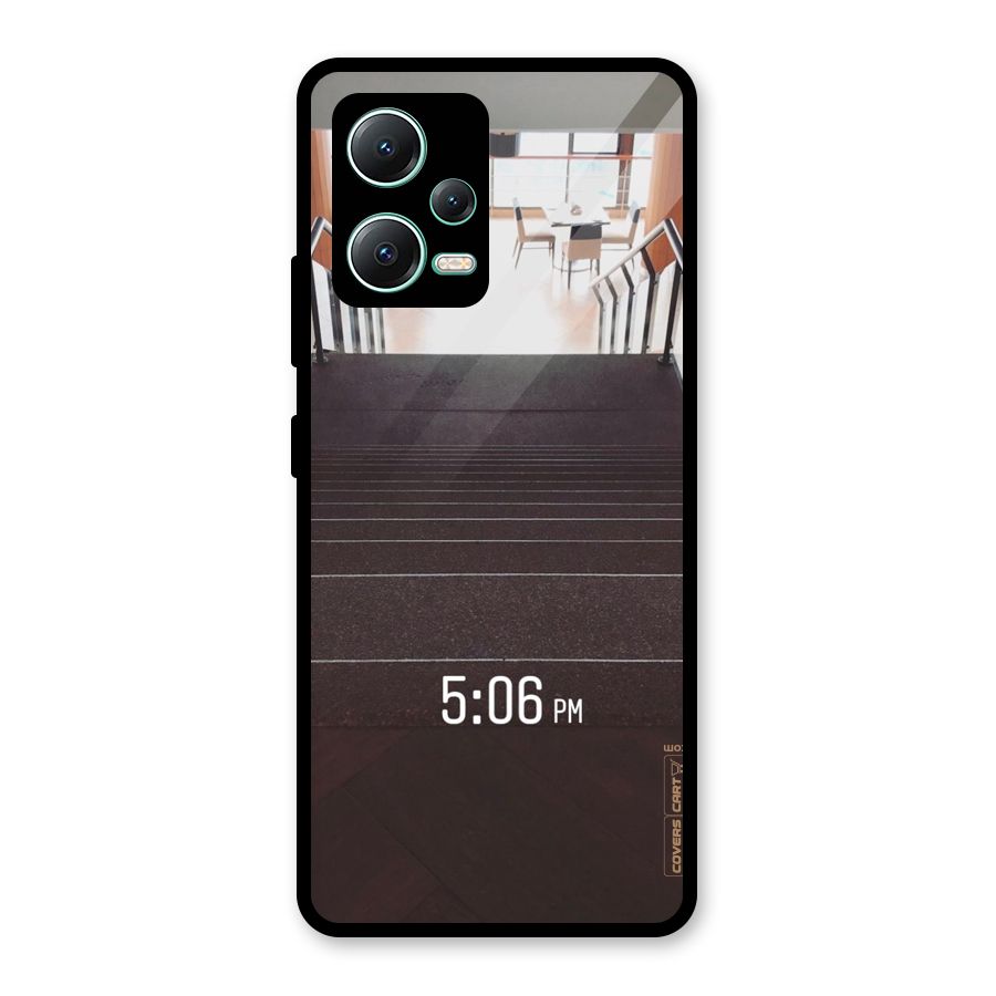 Beautiful Staircase Glass Back Case for Redmi Note 12 5G