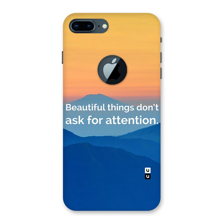 Beautiful Things Quote Back Case for iPhone 7 Plus Logo Cut