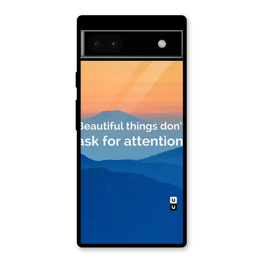 Beautiful Things Quote Glass Back Case for Google Pixel 6a