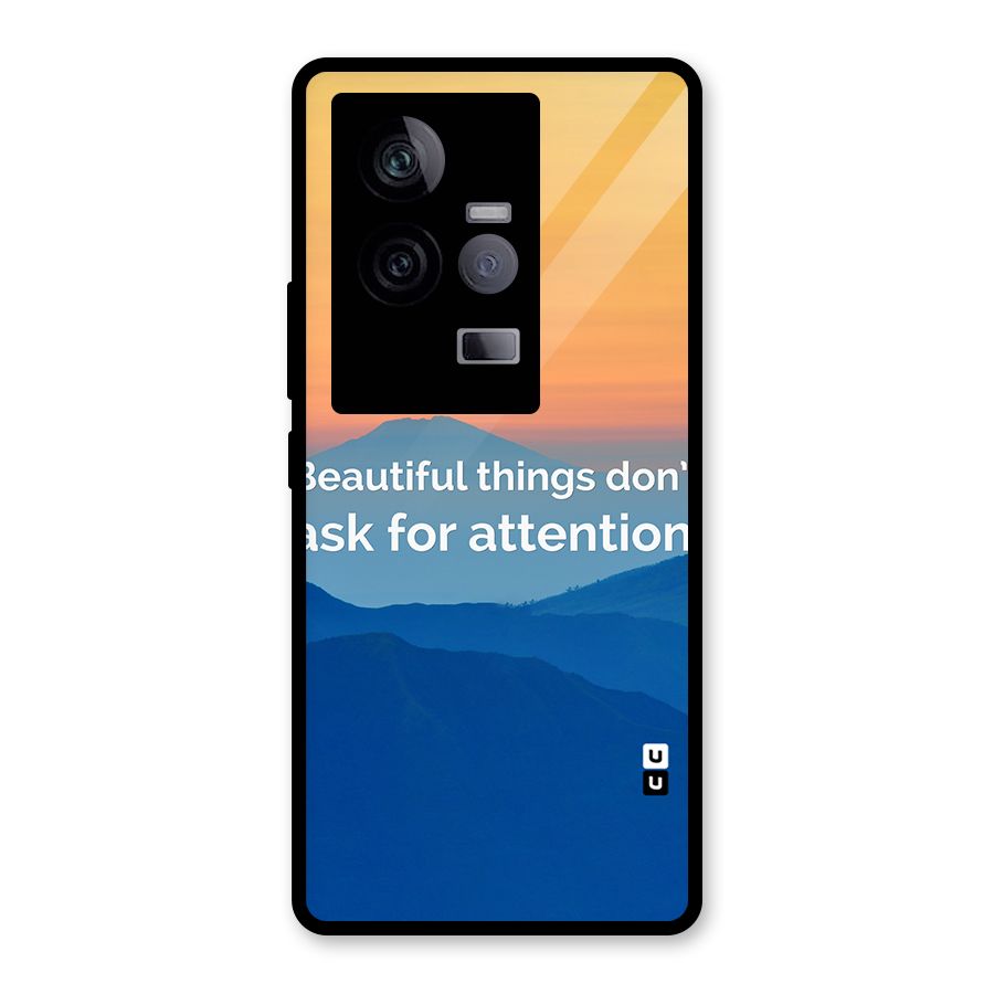 Beautiful Things Quote Glass Back Case for Vivo iQOO 11 5G