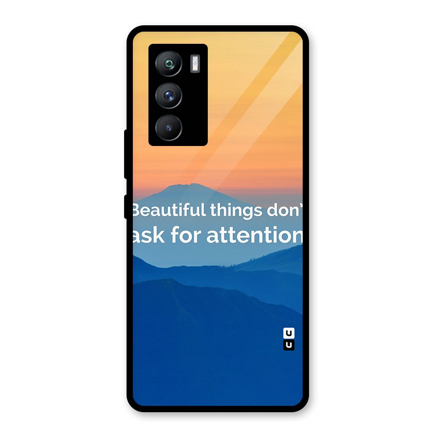 Beautiful Things Quote Glass Back Case for Vivo iQOO 9 SE