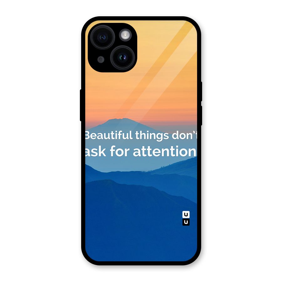 Beautiful Things Quote Glass Back Case for iPhone 14