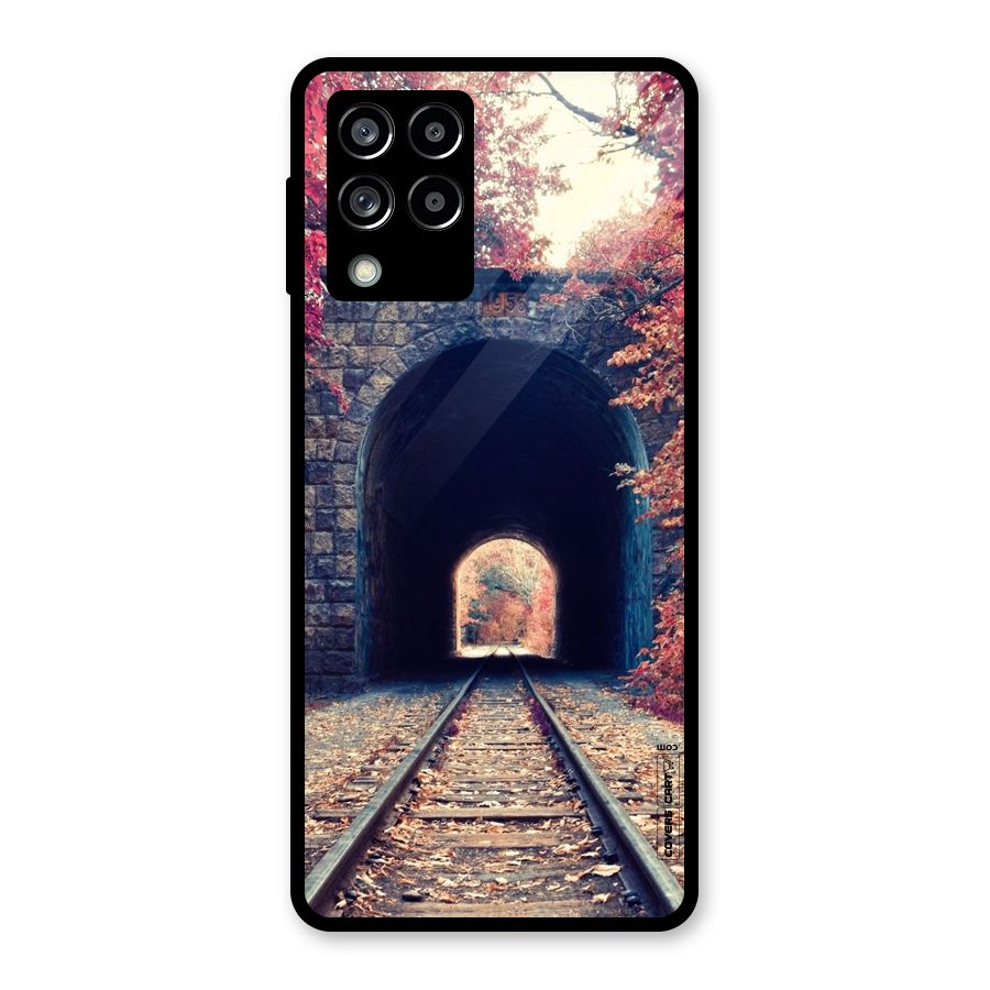 Beautiful Track Glass Back Case for Galaxy M53 5G