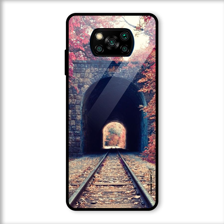 Beautiful Track Glass Back Case for Poco X3