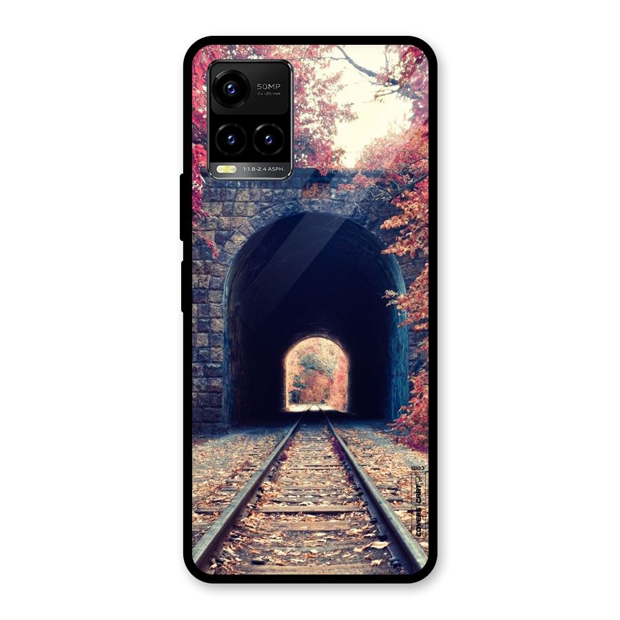 Beautiful Track Glass Back Case for Vivo Y21T