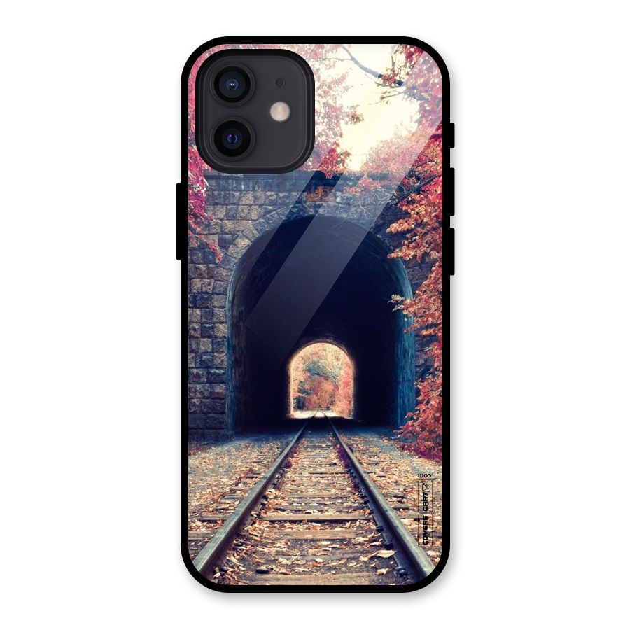 Beautiful Track Glass Back Case for iPhone 12