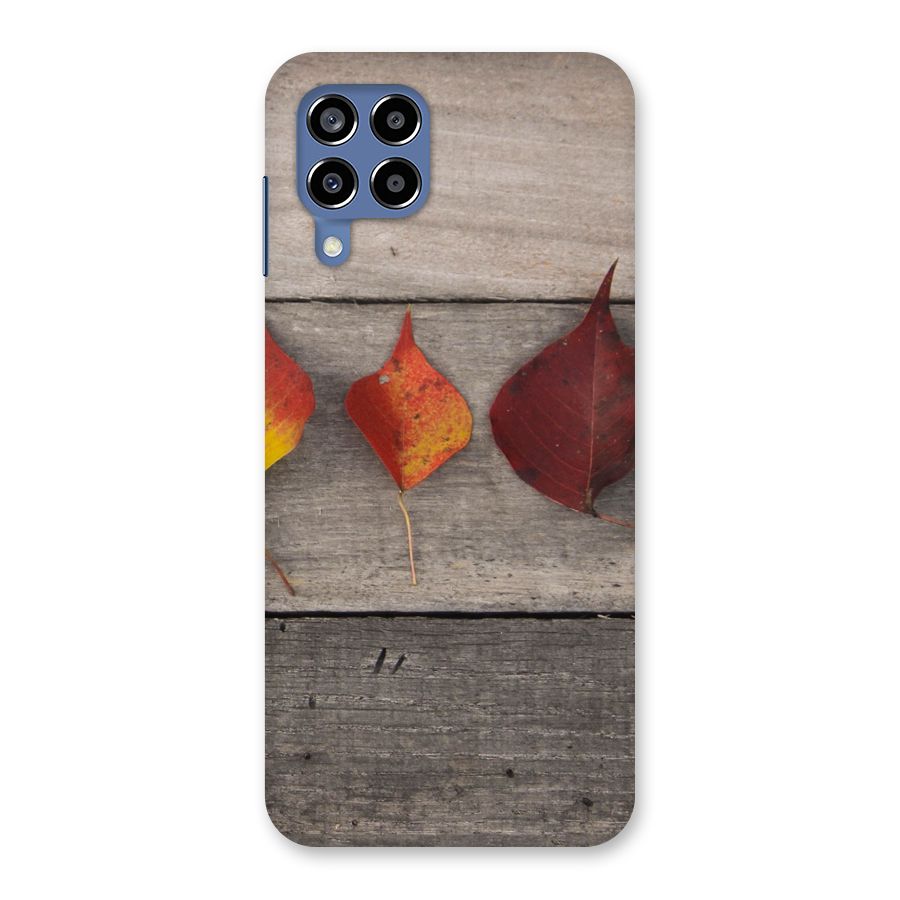 Beautiful Wood Leafs Back Case for Galaxy M53 5G