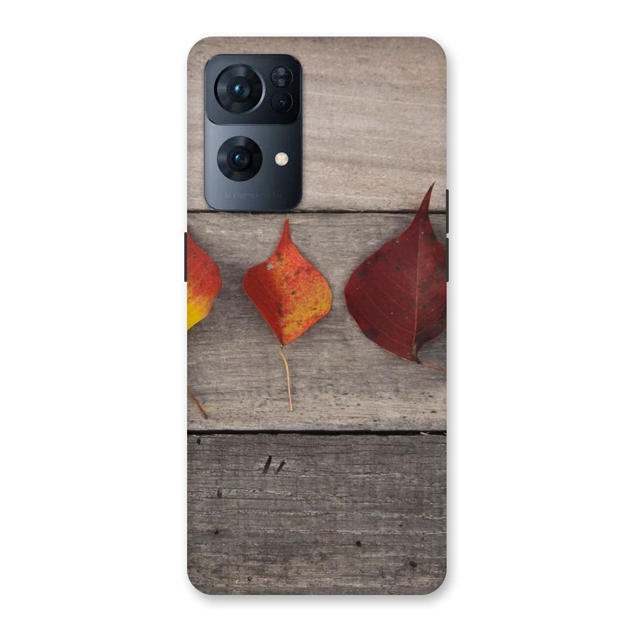 Beautiful Wood Leafs Back Case for Oppo Reno7 Pro 5G
