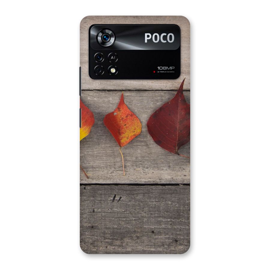 Beautiful Wood Leafs Back Case for Poco X4 Pro 5G