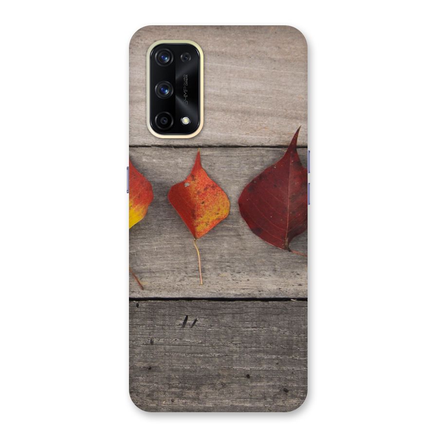 Beautiful Wood Leafs Glass Back Case for Realme X7 Pro